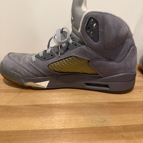 Nike Air Jordan 5 Retro Wolf Grey Men's Shoes 2011 - US Mens Size 12 - Picture 5 of 6